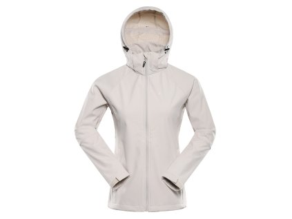 Dámská Softshellová Bunda S Úpravou Dwr ALPINE PRO HOORA Moonbeam (Barva Moonbeam, Velikost L-L)