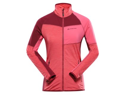 Dámská Rychleschnoucí Mikina S Cool-Dry ALPINE PRO ONNECA 2 Raspberry (Barva Raspberry, Velikost L-L)