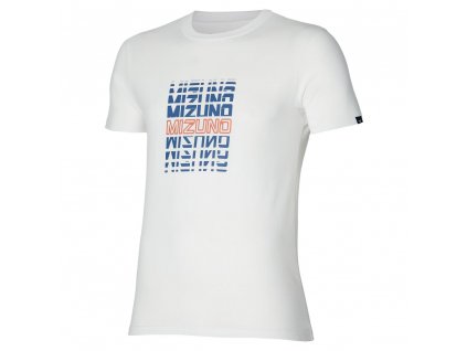 Triko Mizuno Athletics Mizuno Tee White (Velikost XXL)