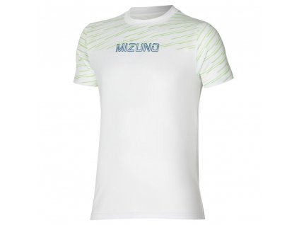 Triko Mizuno Graphic Tee White (Velikost XXL)