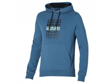 Mikina Mizuno Graphic Hoody China Blue (Velikost XXL)