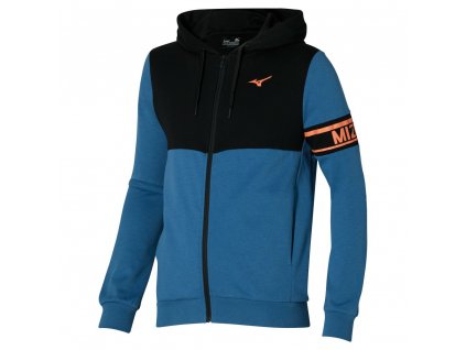 Bunda Mizuno Sweat Jacket Blue Ashes (Velikost XXL)