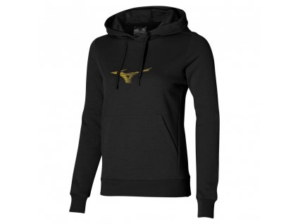 Mikina Mizuno Graphic Hoody Black (Velikost XS)