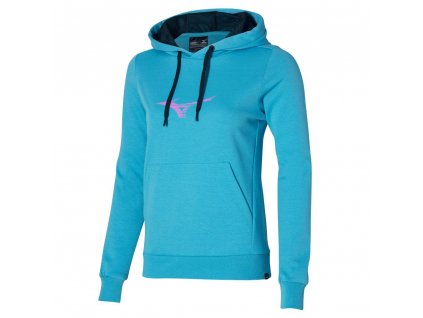 Mikina Mizuno Graphic Hoody Maui Blue (Velikost XS)