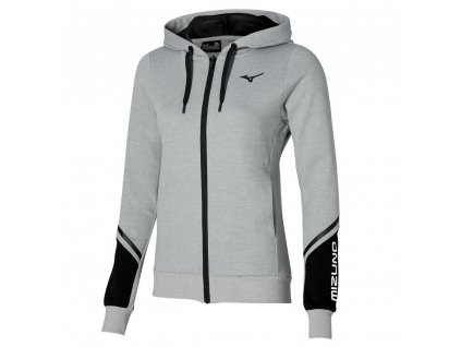 Bunda Mizuno Sweat Jacket Gray melange (Velikost XS)