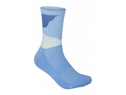 POC Essential Print Sock - Color Splashes Multi Basalt Blue (Velikost S)