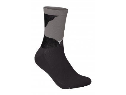 POC Essential Print Sock - Color Splashes Multi Sylvanite Grey (Velikost L)