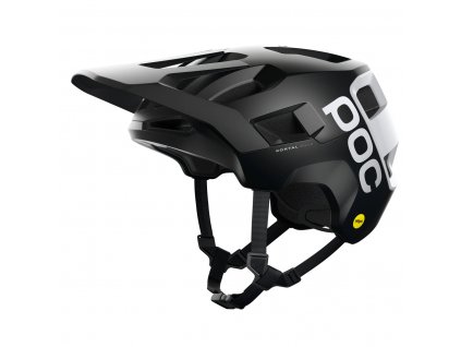 Cyklistická helma POC Kortal Race MIPS Černo bílá
