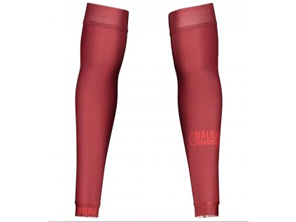 Cyklo návleky na nohy Maloja PushbikersM legwarmer red monk (Velikost III)