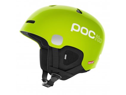 POC helma 10498 POCito Auric Cut SPIN fluorescent lime green (Velikost XXS 48-52cm)