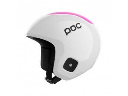 POC Skull Dura Jr Hydrogen White/Flourescent Pink (Velikost XS-S 51-54cm)