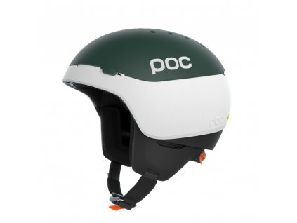 Lyžařská helma POC Meninx RS MIPS Hydrogen White/Moldanite Green Matt (Velikost XS-S 51-54cm)