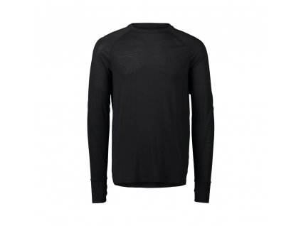 Pánské triko POC M's Light Merino Jersey Uranium Black (Velikost L)