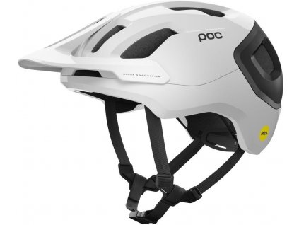 Cyklistická helma POC Axion Race MIPS Hydrogen White / Uranium Black Matt (Velikost L/59-62cm)