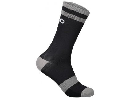 Ponožky POC Lure MTB Sock Long Uranium Black / Granite Grey