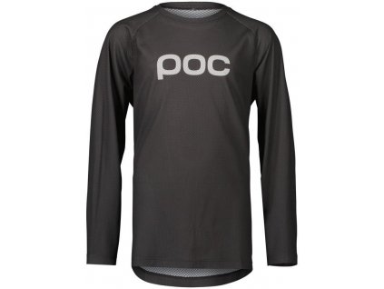 Dětský dres POC Y's Essential MTB LS Jersey - Sylvanite Grey (Velikost 160)