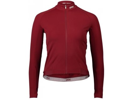 Dámský cyklo dres POC W's Ambient Thermal Jersey - Garnet Red