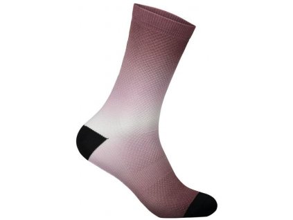 Ponožky POC Essential Print Sock Long - Gradient Garnet Red (Velikost L)