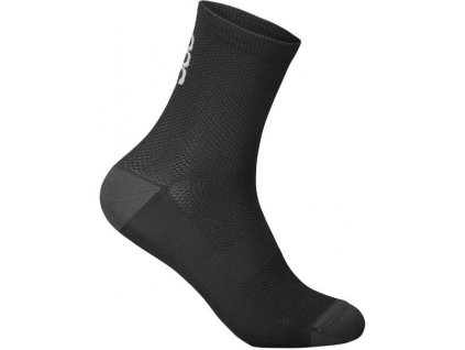 Cyklo ponožky POC Seize Sock Short Uranium Black (Velikost S)