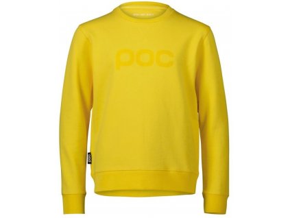 Dětská mikina POC Crew Jr Aventurine Yellow (Velikost 160)