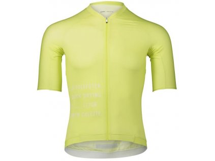 POC M's Pristine Print Jersey - Lemon Calcite (Velikost L)
