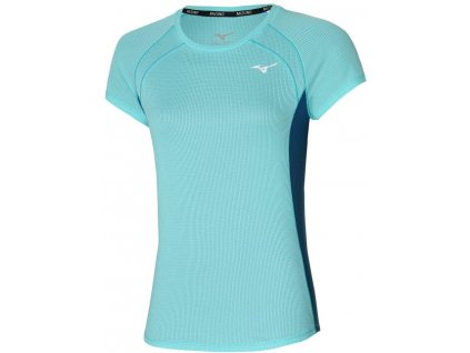 Dámské Mizuno DryAeroFlow Tee - Angel Blue (Velikost XS)