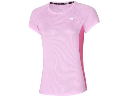 Dámské Mizuno DryAeroFlow Tee - Pink Lavender (Velikost XS)