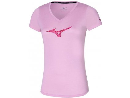 Dámské Mizuno Impulse Core RB Tee - Pink Lavender (Velikost XS)