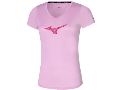 Dámské triko Mizuno Impulse Core RB Tee - Pink Lavender