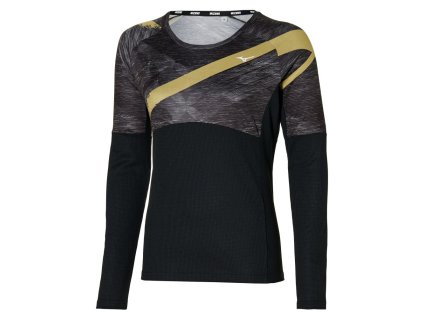 Dámské triko Mizuno Mizuno Thermal Charge LS Tee - Black