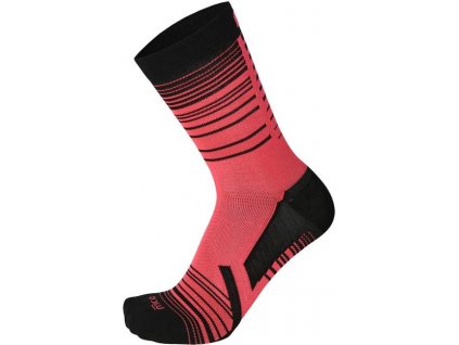 Běžecké Ponožky Mico Calza Trail Media Light Weight M1 - Růžové (Velikost S)