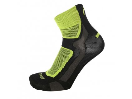 Dětské ponožky Mico Calza Multisport Corta Light W. Kids - černo zelené (Velikost XS)
