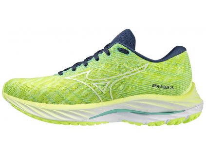 Boty Mizuno WAVE RIDER 26 Neo Lime White Ocean Wave (Velikost 44.5)