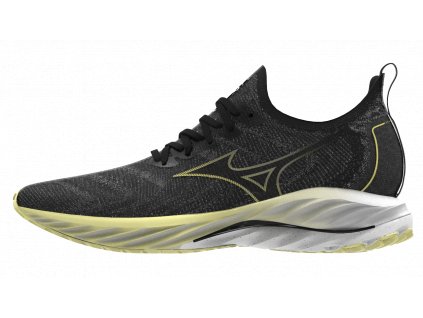 Boty Mizuno WAVE NEO WIND Undyed Black Luminous (Velikost 48.5)