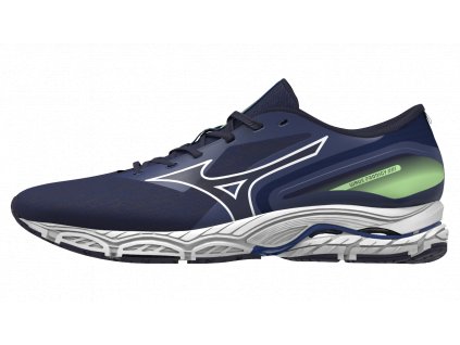 Boty Mizuno WAVE PRODIGY 5 Blue Depths White Techno Green (Velikost 48.5)