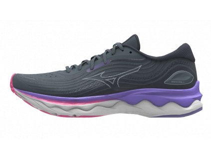 Boty Mizuno WAVE SKYRISE 4 Stormy Weather Pearl Blue Purple Punch (Velikost 43)