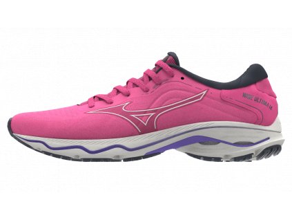 Boty Mizuno WAVE ULTIMA 14 High-Vis Pink Snow White Purple Punch (Velikost 43)