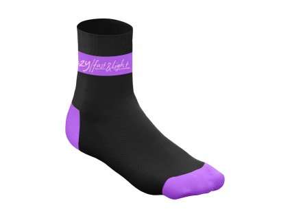 Ponožky Crazy Carbon Socks  - Lilla (Velikost 39-42)