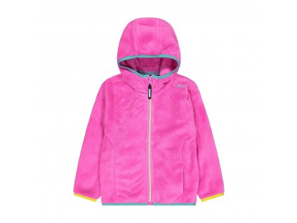 Dětská mikina CMP CHILD JACKET FIX HOOD - Purple flue/Acqua (Velikost 98)