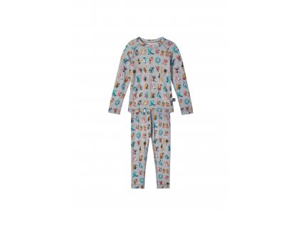 Dětský funkční set oblečení Reima Trivsam - Melange grey (Velikost 92)