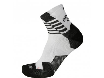 MICO Compression Oxi-Jet Run Ankle Socks - Bianco