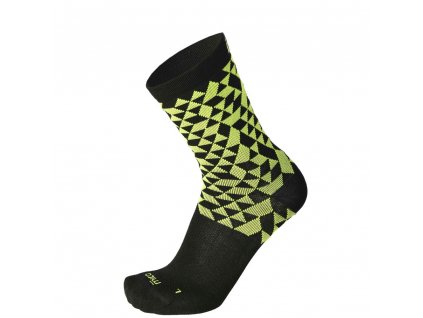 MICO Light W. Outdoor Sock Natural Meri - Nero/Fucsia (Velikost XXL)