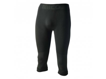 Pánské podvlíkací kalhoty MICO Man 3/4 Tight Pants S-Thermo Primaloft - Nero (Velikost IV)