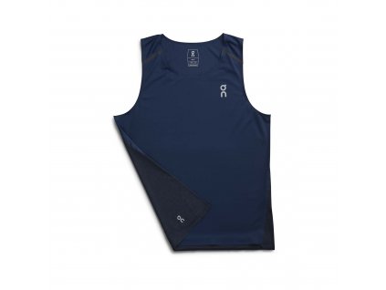 Pánské tílko ON Running Tank-T Denim/Navy (Velikost XXL)