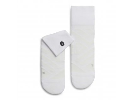 Ponožky ON Running Performance Mid Sock White/Ivory (Velikost 44/45)
