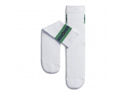 Pánské ponožky ON Running Tennis Sock White/Green (Velikost XXL)