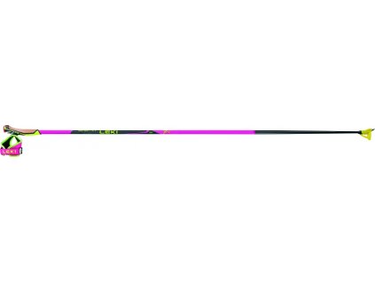 Hole Leki HRC max - neonpink-neonyellow-carbon structure (Velikost 180)