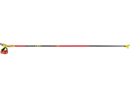 Hole Leki HRC max FRT - bright red-neonyellow-carbon structure (Velikost 180)