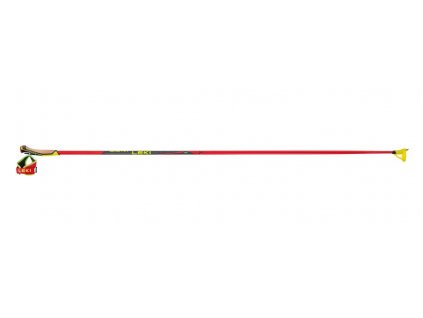 Hole Leki HRC marathon - bright red-neonyellow-black (Velikost 180)