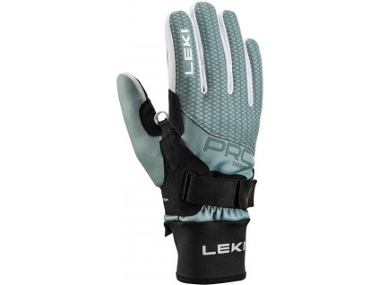 Rukavice Leki PRC ThermoPlus Shark Women - black-ice green (Velikost 8.5)